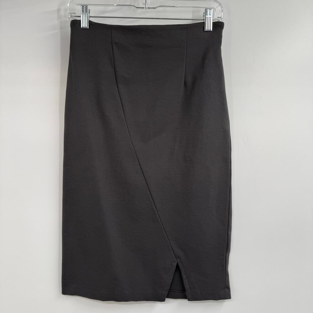 Of Mercer Beatricei  Pencil Skirt Womens Size S Gray Pull On Side Zip